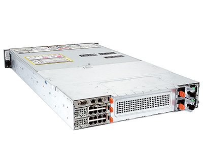 Dell FX2 back of system with no integrated PCIe slots